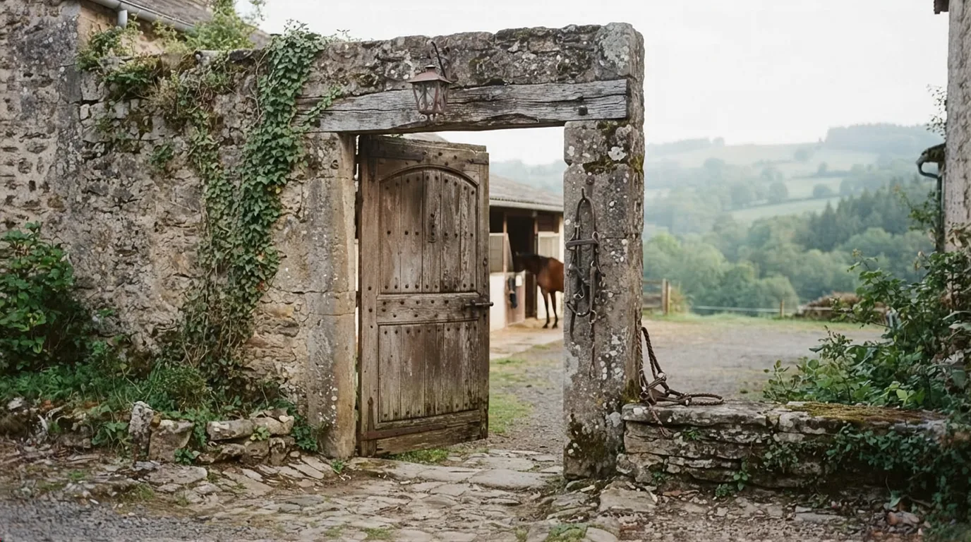 Entrée du École d'équitation des Perrières, centre équestre à Couzeix